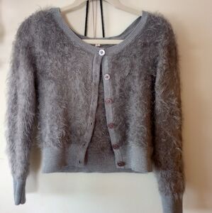 Fuzzy cardigan